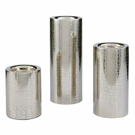Silver Candle Holder Set