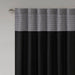 Amherst - Polyoni Pintuck Window Panel - Black - Simple Home Plus