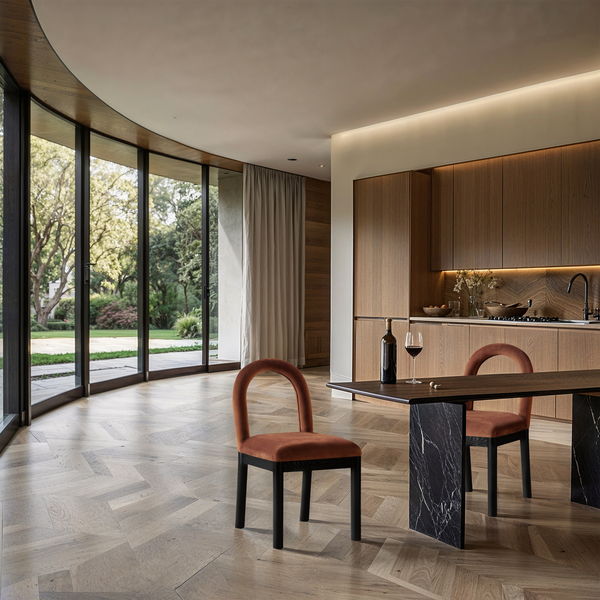 Conrad - Velvet Dining Chair With Black Legs