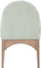 Waldorf - Chenille Dining Arm Chair With Natural Legs - Simple Home Plus