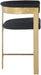Romeo - Boucle Counter Stool With Gold Base (Set of 2) - Simple Home Plus