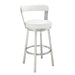 Bryant - Swivel Bar Stool With Silver Frame - Simple Home Plus