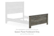 Frandern - Queen Panel Footboard - Gray - Simple Home Plus