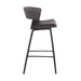 Jagger - Modern Barstool With Black Frame - Simple Home Plus