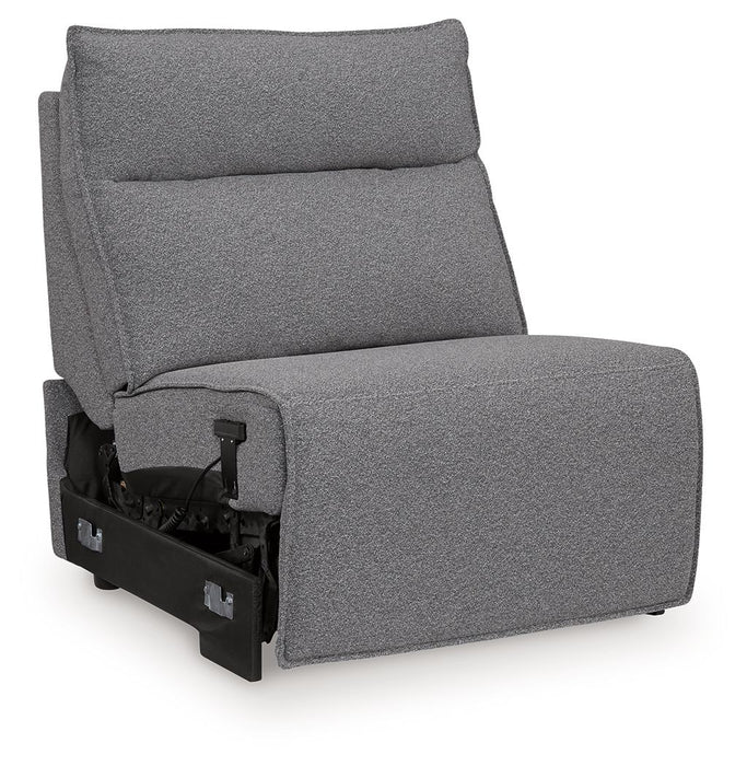 ModMax II - Power Armless Recliner With Adjustable Headrest - Salt And Pepper - Simple Home Plus
