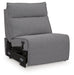 ModMax II - Power Armless Recliner With Adjustable Headrest - Salt And Pepper - Simple Home Plus