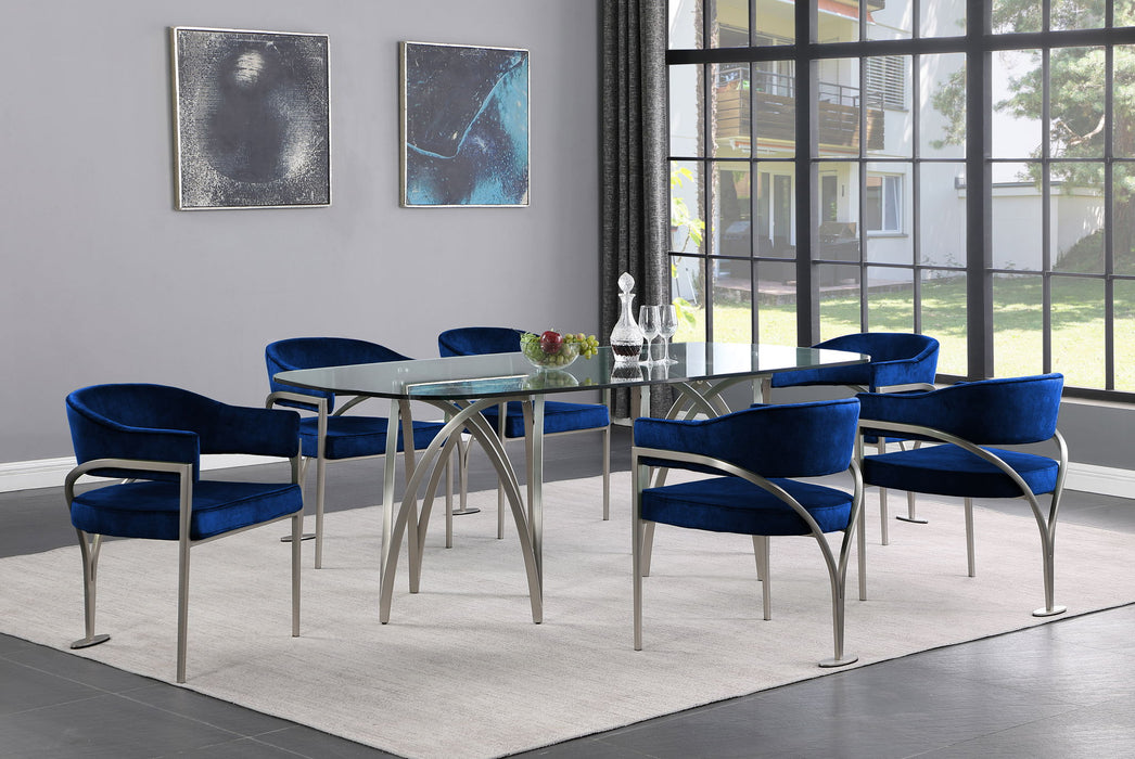 Madelyn - Dining Chair (Set of 2) - Brushed Chrome - Simple Home Plus