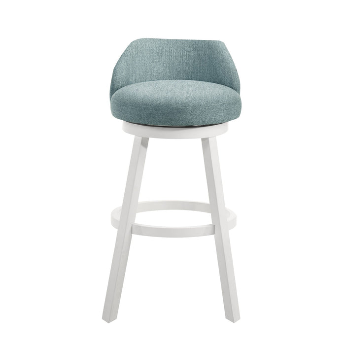 Erika - Modern Transitional Swivel Wood Bar Height Kitchen Bar Stool - Simple Home Plus