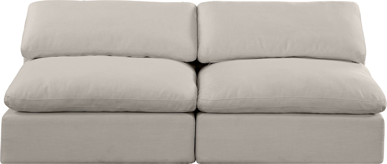 Comfy - Linen Modular Armless Sofa 2 Seats - Simple Home Plus