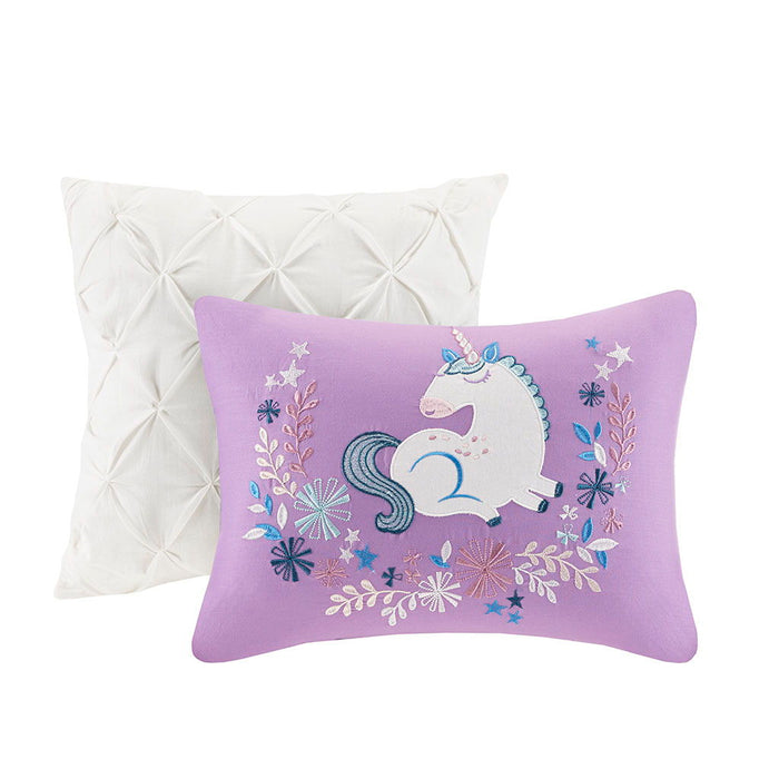 Lola - Unicorn Reversible Coverlet Set - Pink - Simple Home Plus