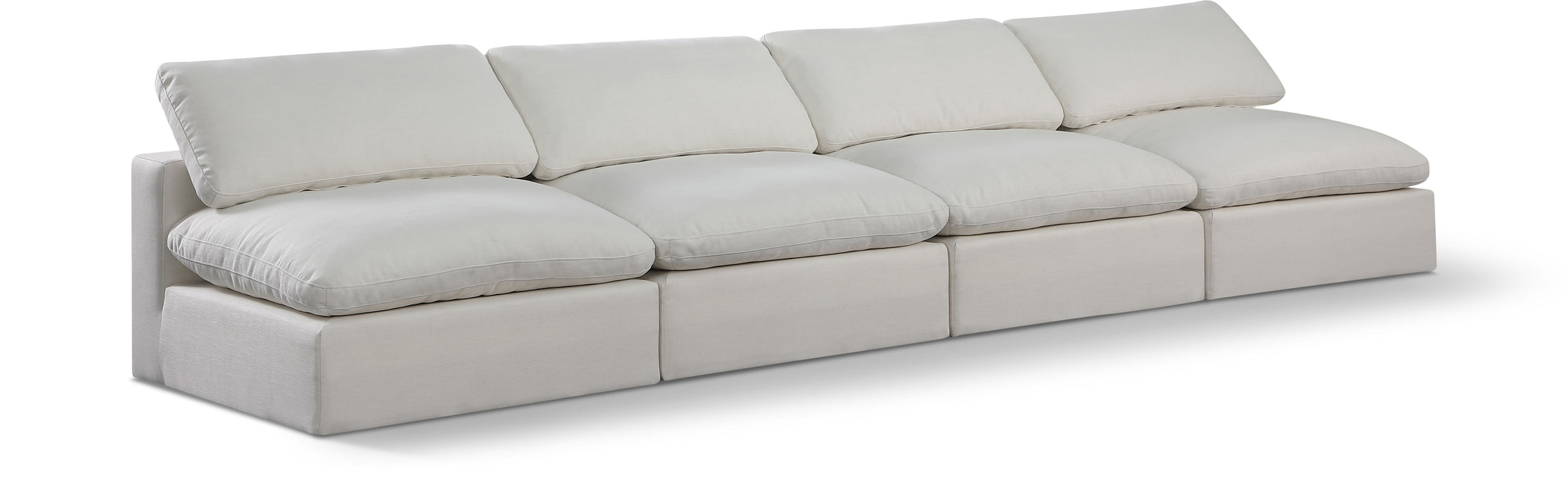 Comfy - Linen Modular Armless Sofa 4 Seats - Simple Home Plus