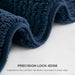 Splendor - 24" x 44" Tufted Reversible Bath Rug - Navy - Simple Home Plus