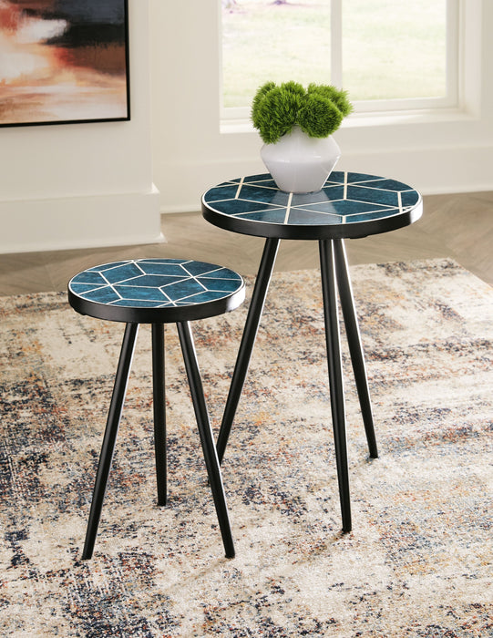 Clairbelle - Teal - Accent Table (Set of 2) - Simple Home Plus