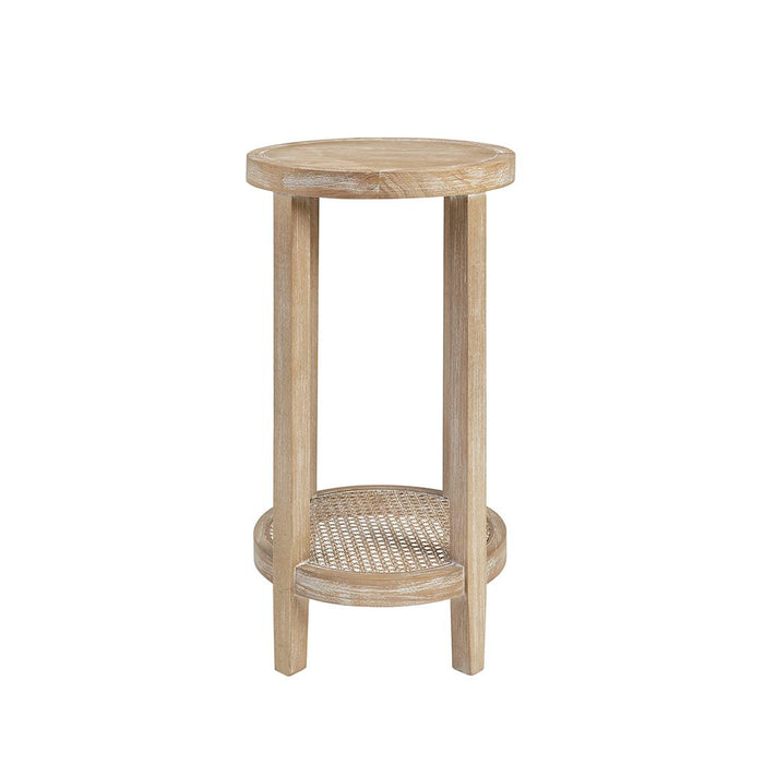 Harley - Round Accent Table - Reclaimed Wheat - Simple Home Plus