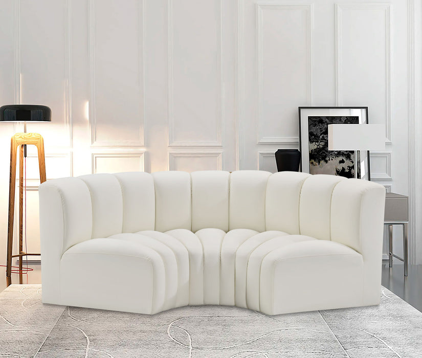 Arc - Faux Leather 3 Piece Modular U-Shaped Sofa - Simple Home Plus