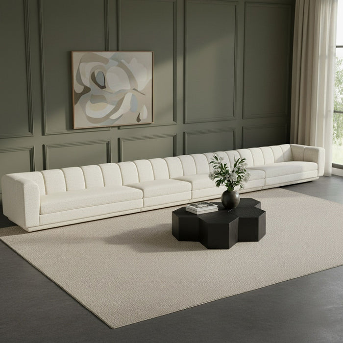 Modari - Sectional - Cream - Simple Home Plus