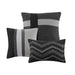 Palisades - Queen 7 Piece Comforter Set - Black - Simple Home Plus