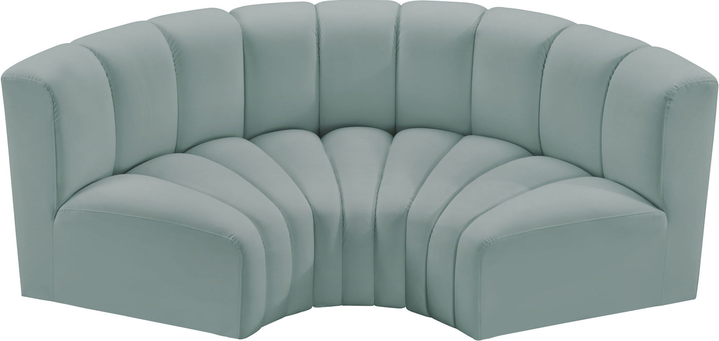 Arc - Faux Leather 3 Piece Modular U-Shaped Sofa - Simple Home Plus