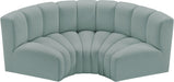 Arc - Faux Leather 3 Piece Modular U-Shaped Sofa - Simple Home Plus