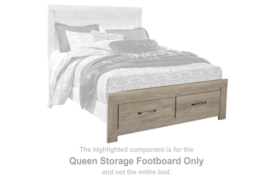 Bellaby - Queen Storage Footboard - Whitewash - Simple Home Plus