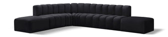 Arc - Velvet 7 Piece Corner Modular Sofa - Simple Home Plus