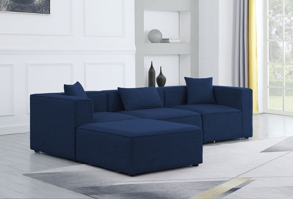 Cube - Linen 4 Piece Modular Sectional With Chaise - Simple Home Plus