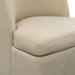 Lyra - One Size Dining Chair With Castors - Taupe - Simple Home Plus