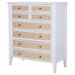Bexhill - 8-Drawer Chest Of Drawers - White - Simple Home Plus