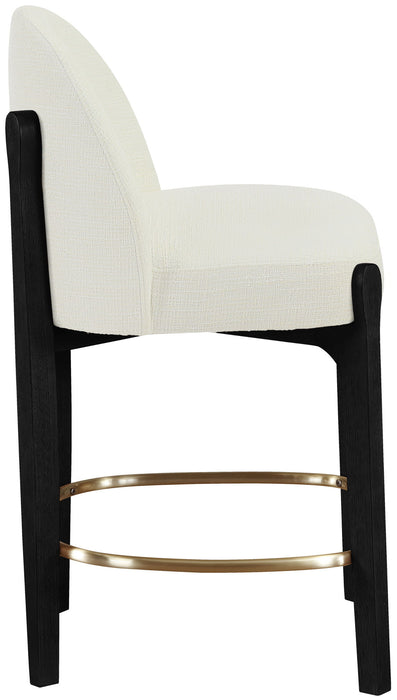 Torino - Counter Stool With Brushed Black Base - Simple Home Plus