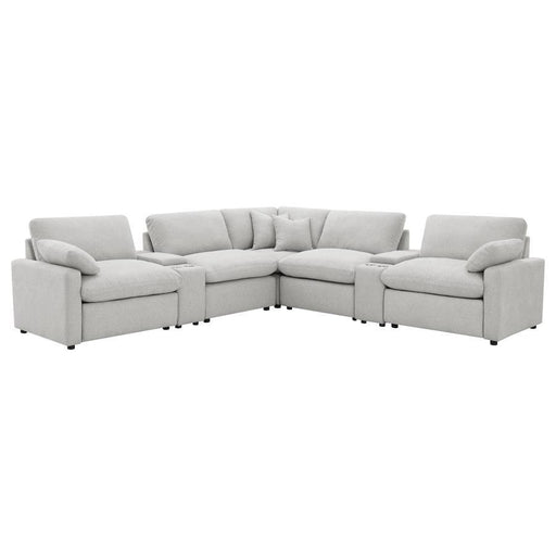 Collins - 7-Piece Modular Power Reclining Sectional - Simple Home Plus