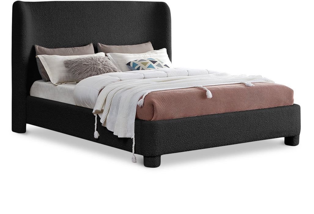 Penny - Boucle Fabric Bed - Simple Home Plus