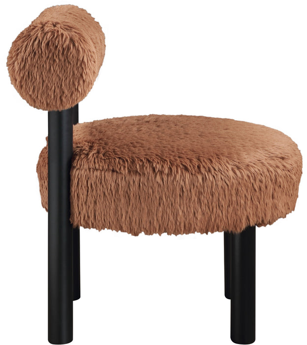 Ambre - Vegan Shearling Fabric Upholstered Accent Chair - Simple Home Plus