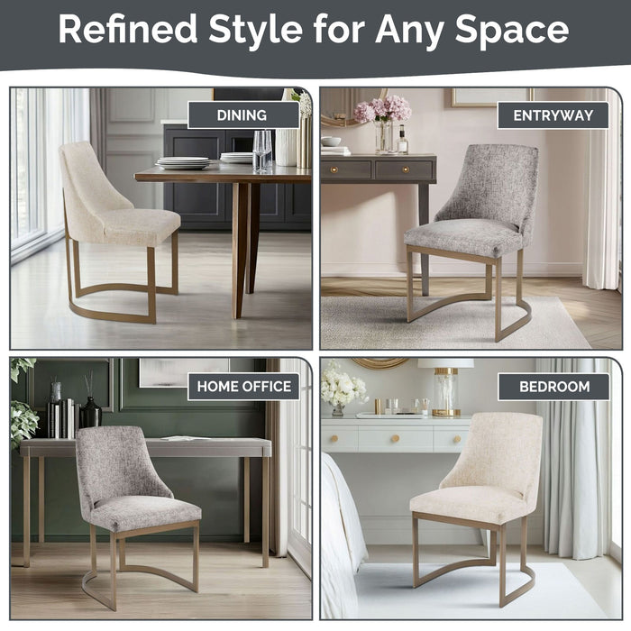 Bryce - Dining Chair (Set of 2) - Cream - Simple Home Plus