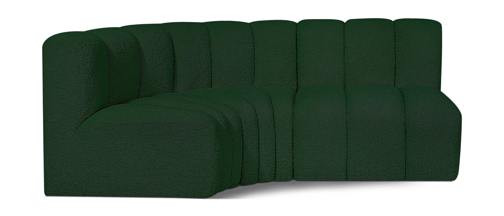 Arc - Boucle Fabric 3 Piece Sofa - Simple Home Plus