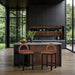 Conrad - Velvet Counter Stool With Black Legs - Simple Home Plus