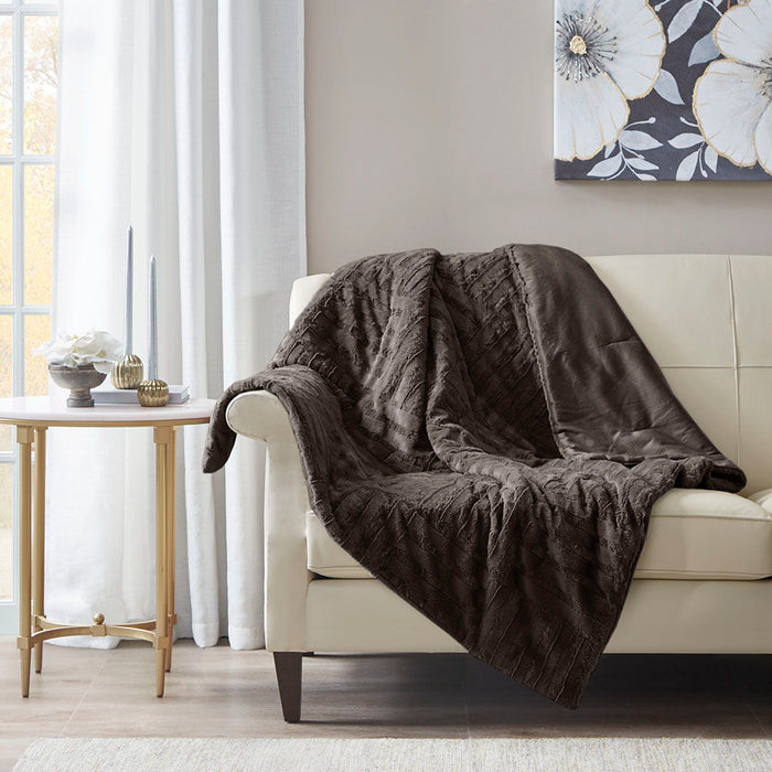 Arctic - Ultra Down Alternative Throw - Chocolate - Simple Home Plus