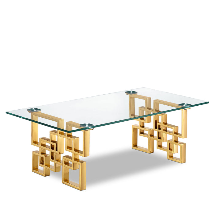 Pierre - Coffee Table - Gold - Simple Home Plus