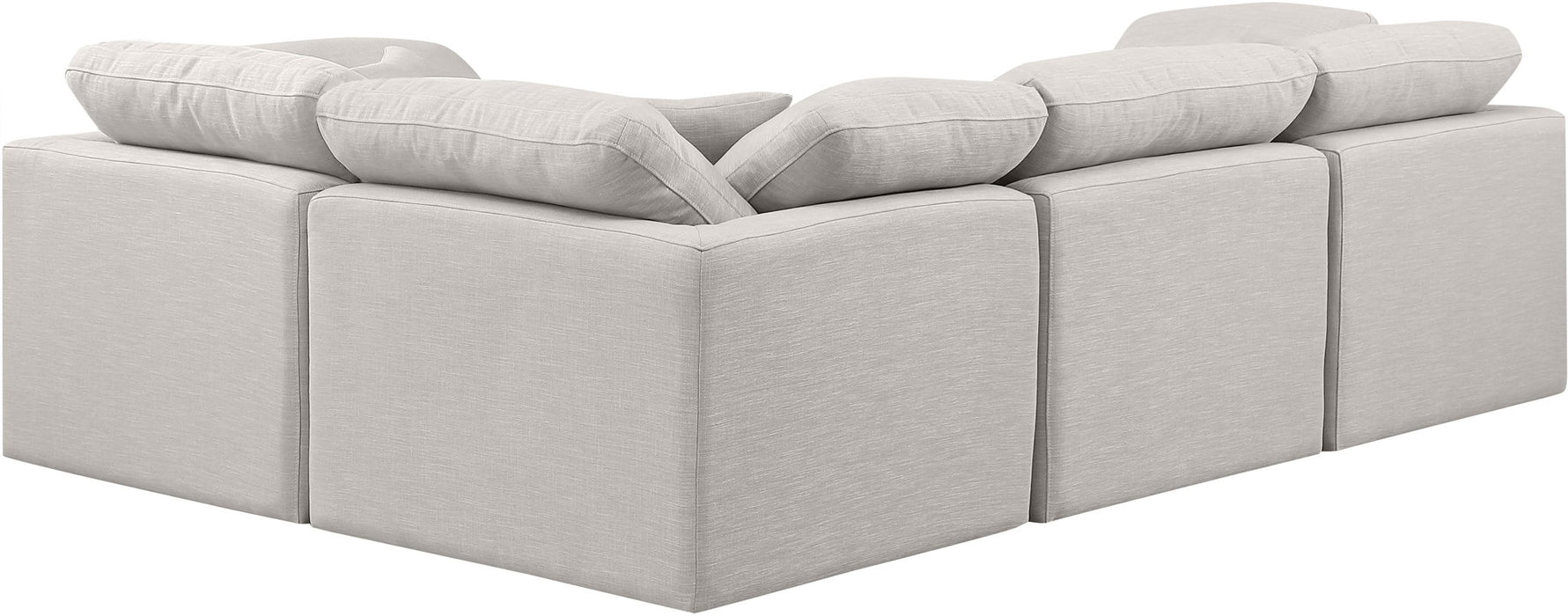 Indulge - Linen 4 Piece Modular Corner Sectional - Simple Home Plus