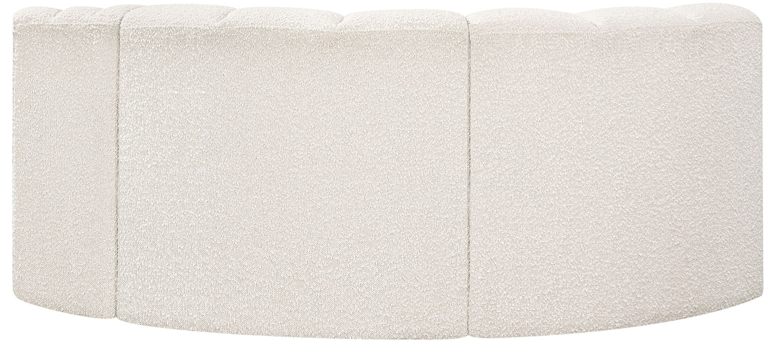 Arc - Boucle Fabric 3 Piece Modular L-Shaped Sofa - Simple Home Plus