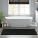 Splendor - 20" x 30" Tufted Reversible Bath Rug - Black - Simple Home Plus