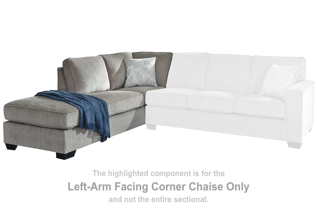 Altari - Laf Corner Chaise - Alloy - Simple Home Plus
