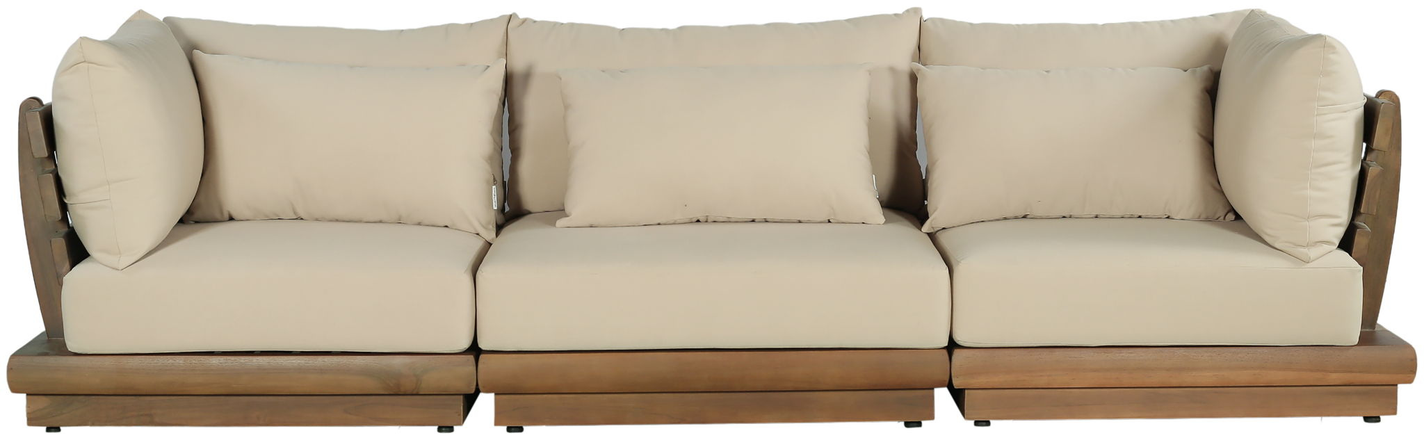 Mirella - 3 Piece Water Resistant Fabric Upholstered Outdoor Patio Modular Sofa - Simple Home Plus