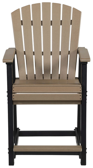 Fairen Trail - Black / Driftwood - Barstool (Set of 2) - Simple Home Plus