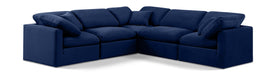 Indulge - Velvet 5 Piece Modular Corner Sectional - Simple Home Plus