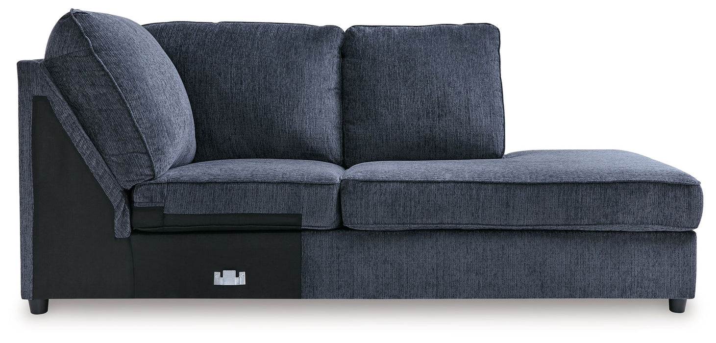Albar Place - Raf Corner Chaise - Cobalt - Simple Home Plus