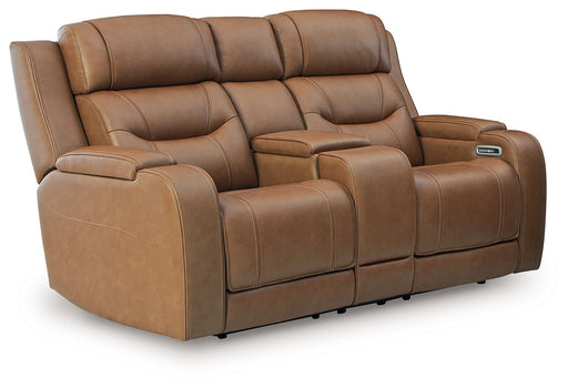 Knightington - Power Reclining Loveseat With Audio Seating - Simple Home Plus