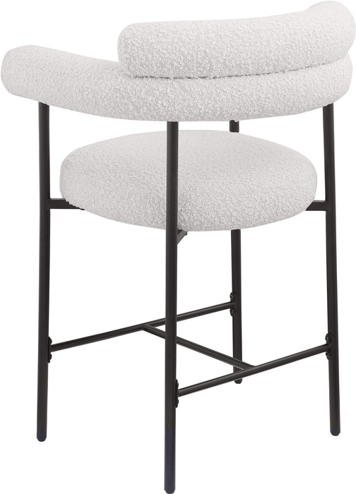 Blake - Counter Stool With Black Base (Set of 2) - Simple Home Plus