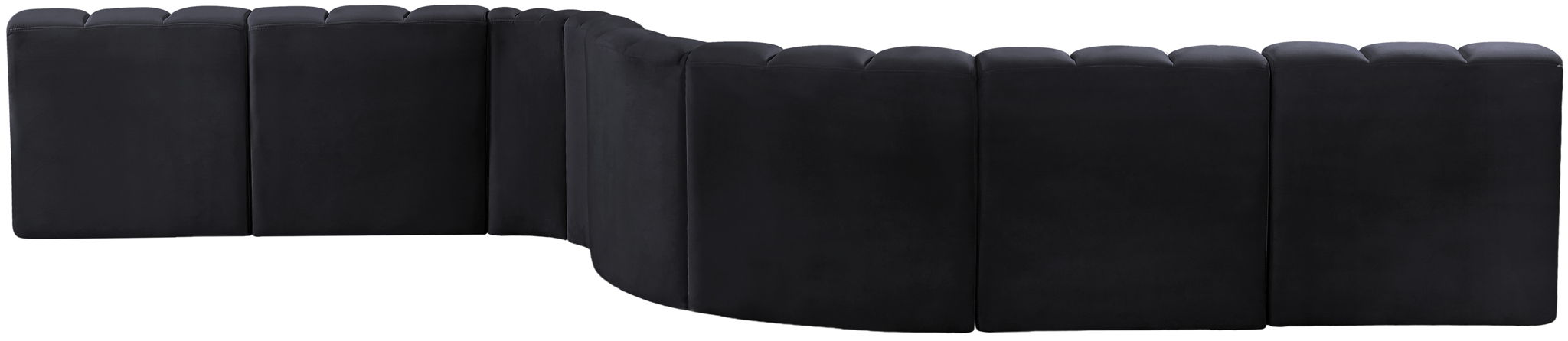 Arc - Velvet 8 Piece Curved Modular Sofa - Simple Home Plus