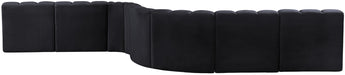Arc - Velvet 8 Piece Curved Modular Sofa - Simple Home Plus