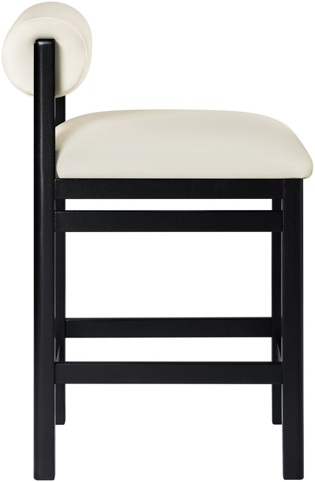 Roundhill - Faux Leather Counter Stool - Black Frame - Simple Home Plus